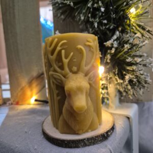 Bougie Cylindre cerf